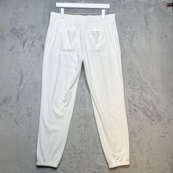 LILLY PULITZER Sheera Velour Off Shoulder Top & Mallie Pants Set Coconut White L - Picture 11 of 16